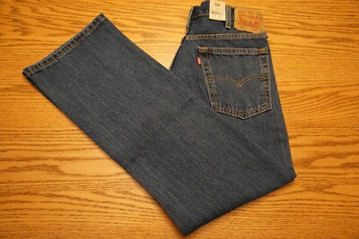 NWT MEN'S LEVI JEANS 517 Multiple Sizes Boot Cut At Waist 100% Cotton $69.50