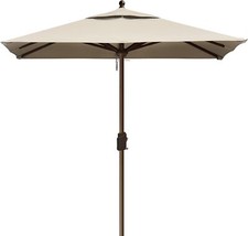 EliteShade USA 10-Year-Non-Fading Sunumbrella 6x6Ft Square Market Umbrella