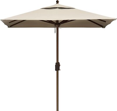 CLEARANCE EliteShade USA 10-Year-Non-Fading  6x6Ft Square Market Umbrella