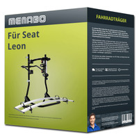 Menabo FahrradträGer Cobra Schwarz/Silber FüR Seat Leon III - 2 FahrräDer NEU