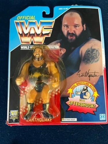 Earthquake hasbro wwf action figure on card...