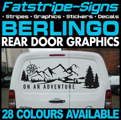 fits CITROEN BERLINGO GRAPHICS ADVENTURE COMPASS CAMPER VAN STICKERS DECALS
