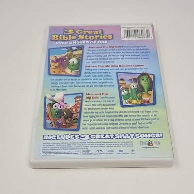 VeggieTales Bible Heroes Triple Feature Josh Esther Moe (DVD, 2012
