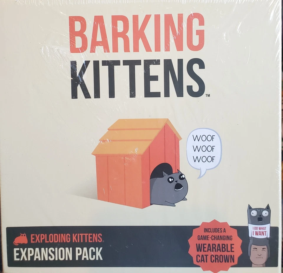 NEW Barking Kittens - Exploding Kittens Expansion Pack - Includes Cat Crown - Image 2 of 4