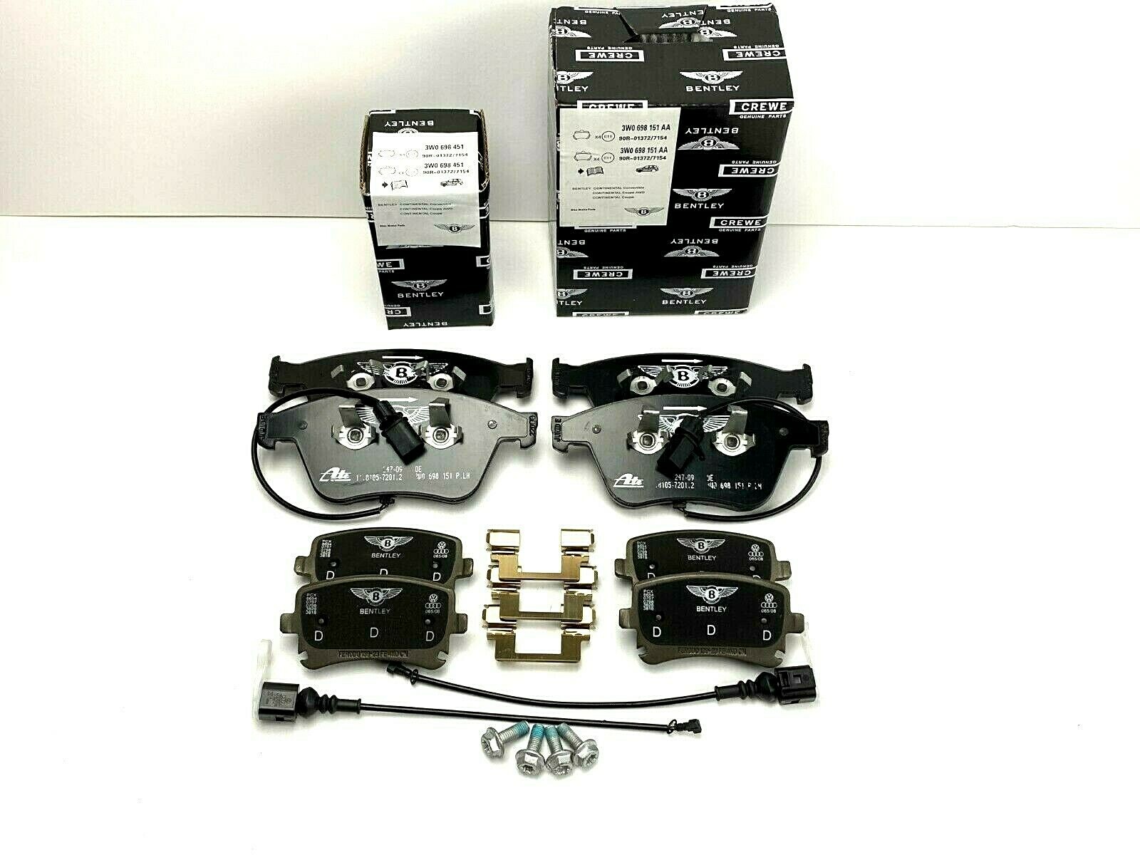 🚚Bentley Continental Gt, Gtc, & Flying Spur Front & Rear Brake Pads - Genuine