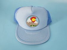 New Colorado State Flag Patch Flatbill Mesh Snapback Cap