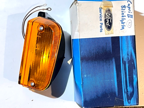 FORD CAPRI II 1975-77 LH FRONT TURN INDICATOR LAMP ASSY #6000646 NOS! - Picture 1 of 8