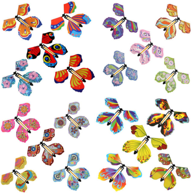 Magic Flying Butterfly Card Surprise Wind Up Butterfly in The Book~UK`
