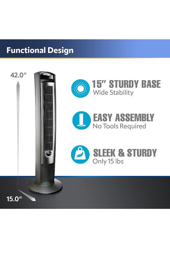 Lasko 42" Oscillating Tower Fan eBay