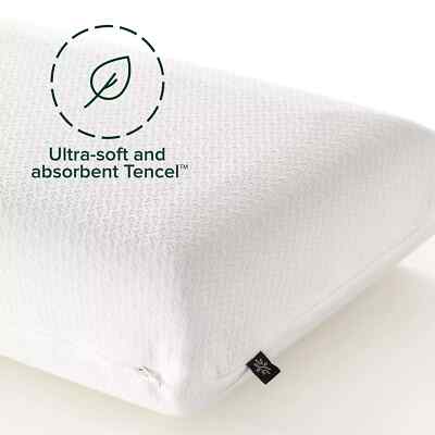 Zinus Night Therapy Green Tea Memory Foam Pillow With Tencel Cover