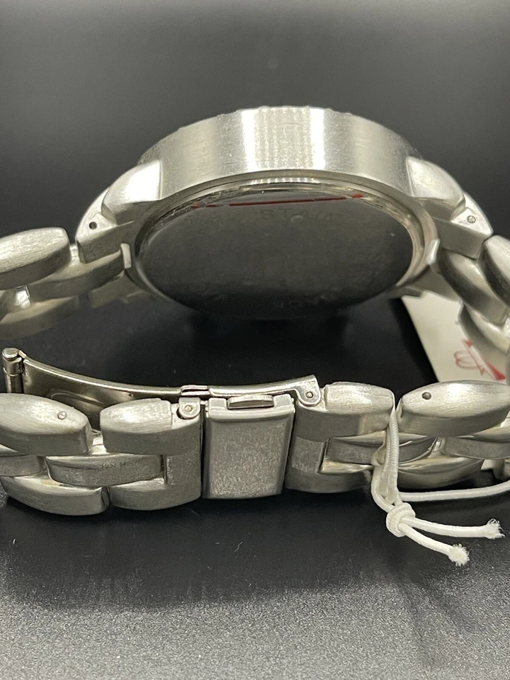 Geneva Platinum Watch No: 9199 Silver With Tag NEW BATTERY VINTAGE - image 3 of 3