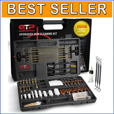 Portable .223/5.56 Rifle Cleaning Kit with Carrying Case & Cotton Patches