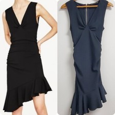 Zara Asymmetrical Black Dress Women's XS, Formal Business Wedding Wear