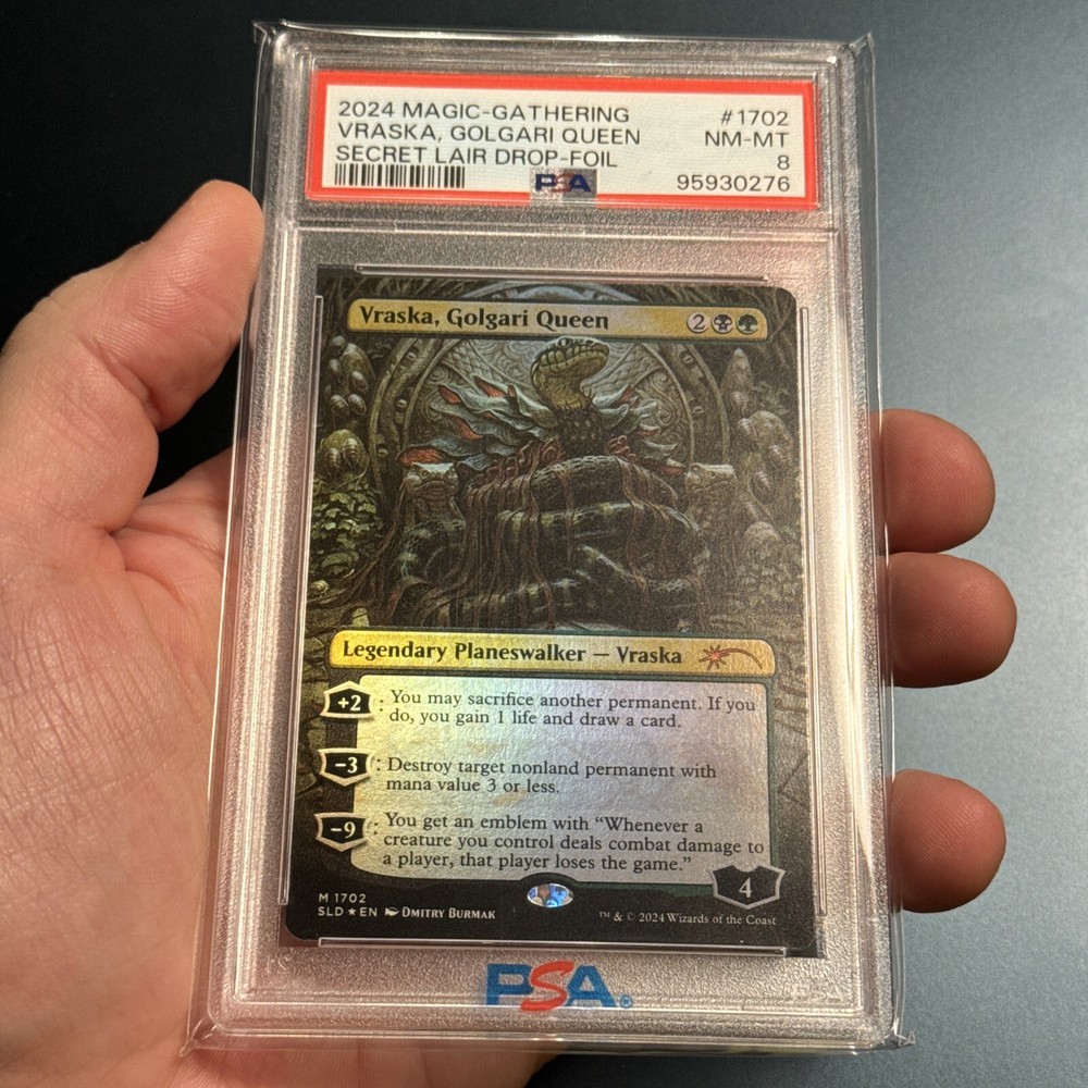 2024 MTG SECRET LAIR DROP #1702 VRASKA, GOLGARI QUEEN PSA 8