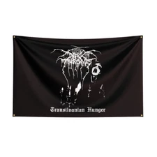 Darkthrone Black Metal Band Heavy Flag Banner Wall Art Tapestry + Brass Grommets