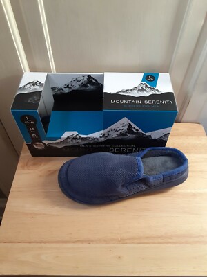 Mountain Serenity Men's Slippers Size Large (10-11)   NEW IN BOX