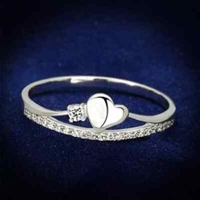 1.00Ct Simulated Diamond 14K White Gold Plated Women's Engagement Ring Round Cut