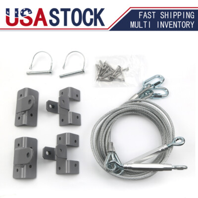 Toy Hauler Patio Conversion Cable Kit - Upgrade Kit To Secure Ramp As Patio, 109" Cables, 1800lb Capacity