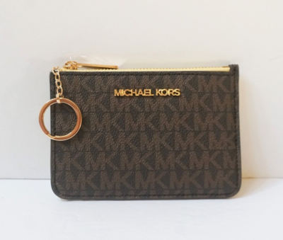 Michael Kors Jet Set Travel S Coin Pouch ID Key Holder Wallet MK