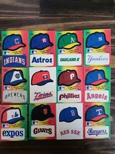 1983 Fleer Baseball Team Stickers (12)!!!