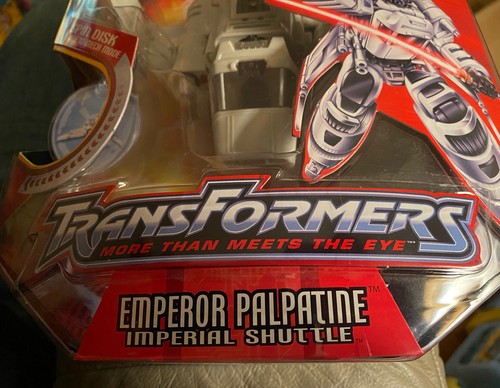 Transformers Star Wars Crossovers ~ Emperor Palpatine Imperial Shuttle NIP 2005 - Picture 2 of 11