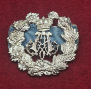 Primera Guerra Mundial Alemán/Baviera Príncipe Alfonso Insignia de Servicio de Plata Medalla Militar en Tiro