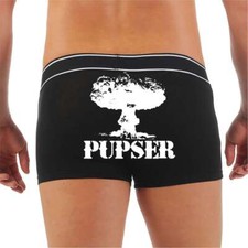 Boxer uomo con scritta PUPSER