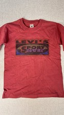 VTG Levi's Sport Jeans Youth Boys Small 6 Shirt Ready Set Go Grunge Made in USA