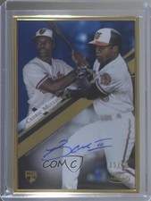 2019 Topps Gold Label Framed Auto Blue 15/50 Cedric Mullins #GLA-CM Auto 1b3