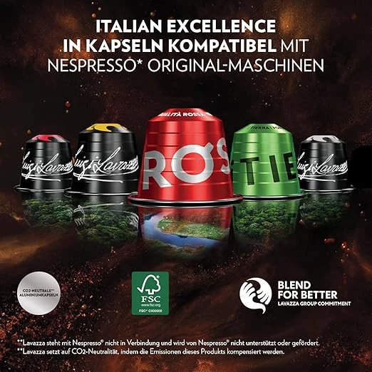 Lavazza Espresso Qualita Rossa vollmundiger und ausgewogener Espresso, 30 - Bild 3 von 4