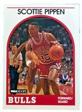 1989 NBA Hoops Scottie Pippen 2nd Year Card #244 Chicago Bulls