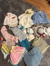 Large Vintage LOT Infant Doll Clothes Outfits. Mix N Match Booties Aprons