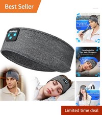Versatile Bluetooth Sleep Headband   Music, Sleep  Comfort in Dark Gray Style