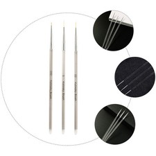 3Pcs Manicure Double End Acrylic Transparent Rod Drawing Pencil for Nail Salon