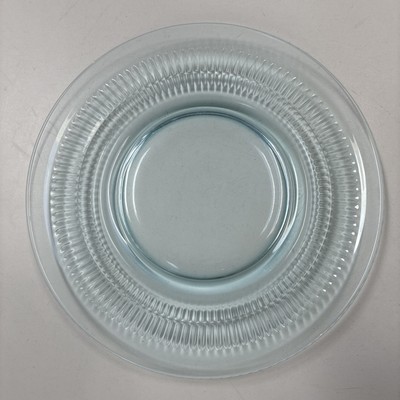 Fenton Lincoln Inn Aquamarine 8  Plate Light Blue Pressed Glass