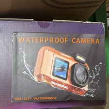 BK 8K Underwater Waterproof Dual Screen Auto Focus 18x Digital Zoom Blue