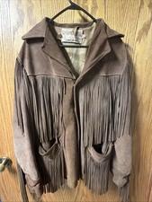 Schott Bros Western Fringe Jacket VTG Rancher by Men s 40 Brown Suede Leather