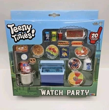 Teeny Tinies Teeny Watch Party Mini Food Playset Tailgate Party 20 Piece Set NEW