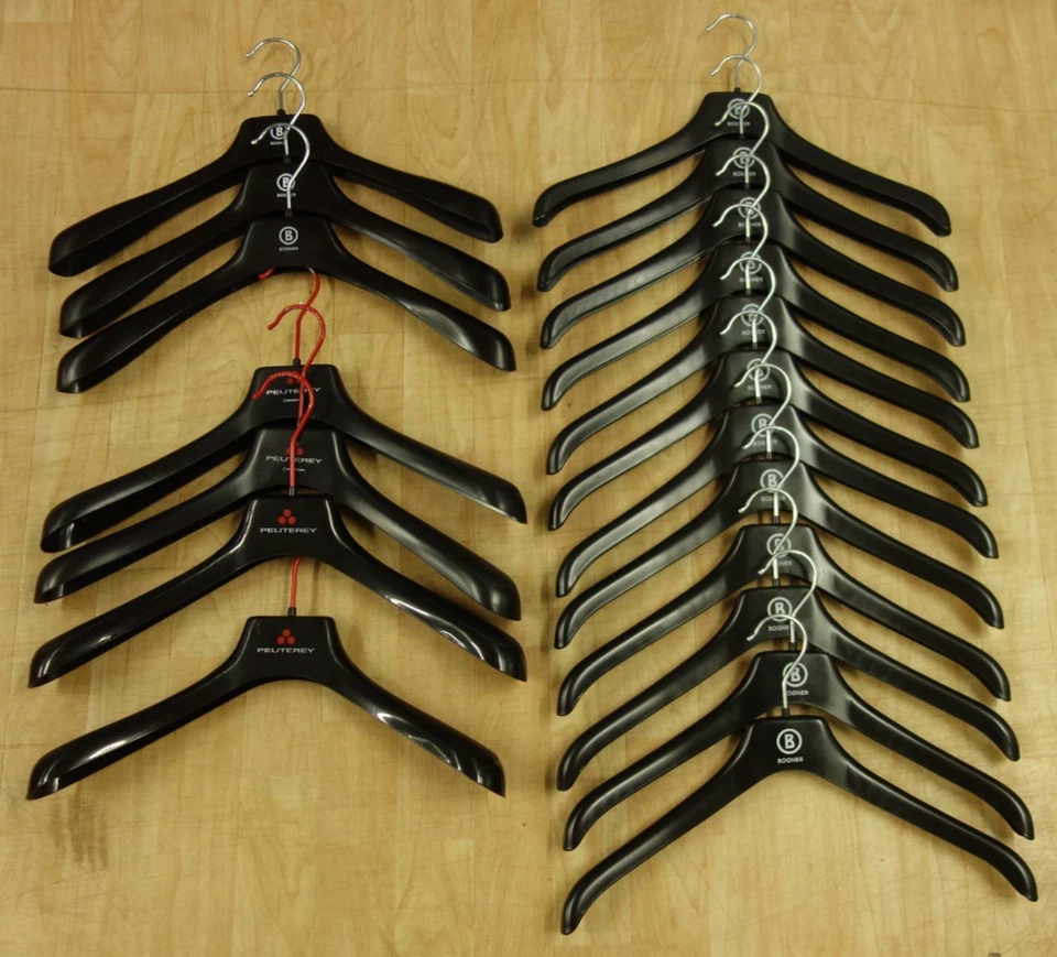 Kleiderbügel schwarz Bogner + Peuterey 19 St. für Jacke Blazer Anorak Mantel...