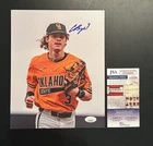 Carson Benge Autographed Signed Photo 8x10 New York Mets Baseball JSA Cert