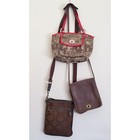 Coach Handbag Bundle Horse and Carriage Satchel Vintage Leather Crossbody AS IS