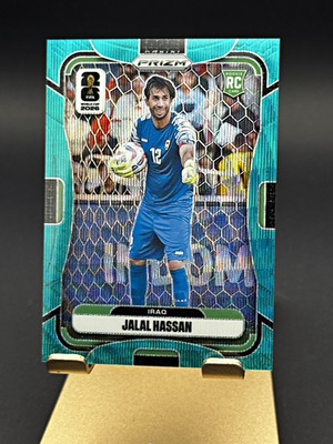 2026 Panini Prizm Jalal Hassan #460 Blue Wave Prizm /99 Iraq RC