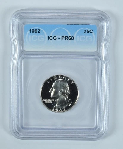 1962 Washington Quarter PR68 ICG *2977