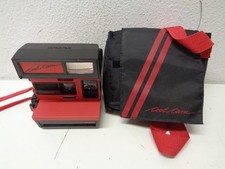 Vintage Polaroid 600 Cool Cam Red Black Instant Film Camera w/ Case
