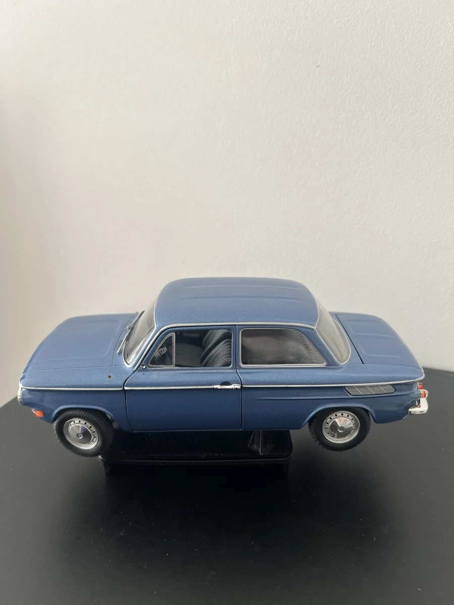 Miniature NSU Ro80 1972 - Bleu - Minichamps 1/18 - État Neuf En Boîte