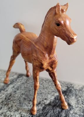 1960s Breyer 909 Woodgrain Arabian Foal HORSE FIGURINE Statue