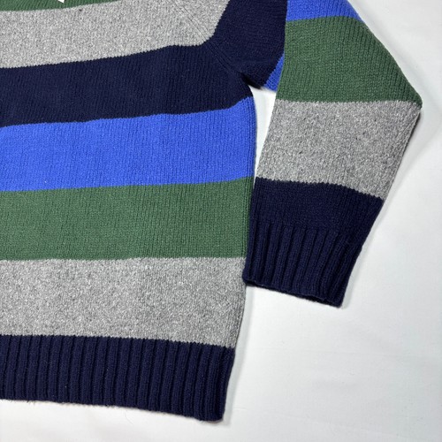 VTG 90s Y2K Gap Wool Striped Colorblock Crewneck Knit Pullover Sweater Mens XXL - Picture 2 of 9