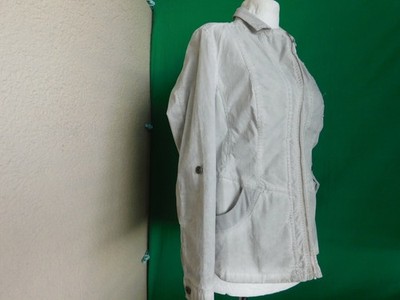 ''dreamstar''Damen Jacke Gr.42.Hellgrau.''Oil Dyed''Fürbung.Vorne Applikation.