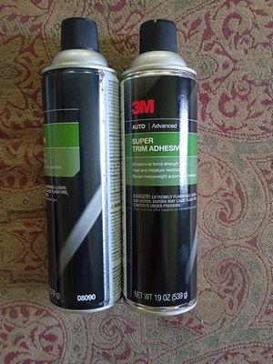 3M 08090 Super Trim Adhesive Aerosol 19 oz.(2) Pack 