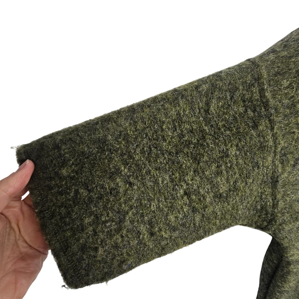 Cárdigan Suéter Corte Suelto Lana Hervida Cremallera Completa Chaqueta OS Terroso Lagenlook Hygge Foto 4 de 4